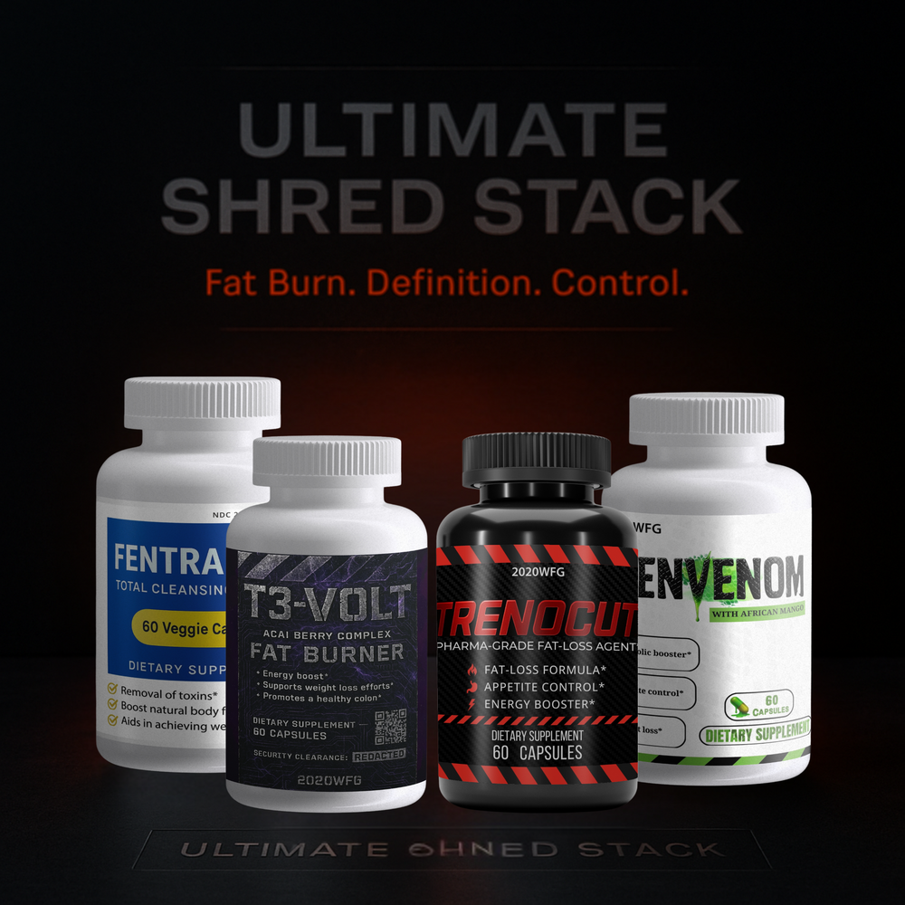 Ultimate Shred Stack – Hardcore Fat Burner & Bodybuilding Supplement Cycle