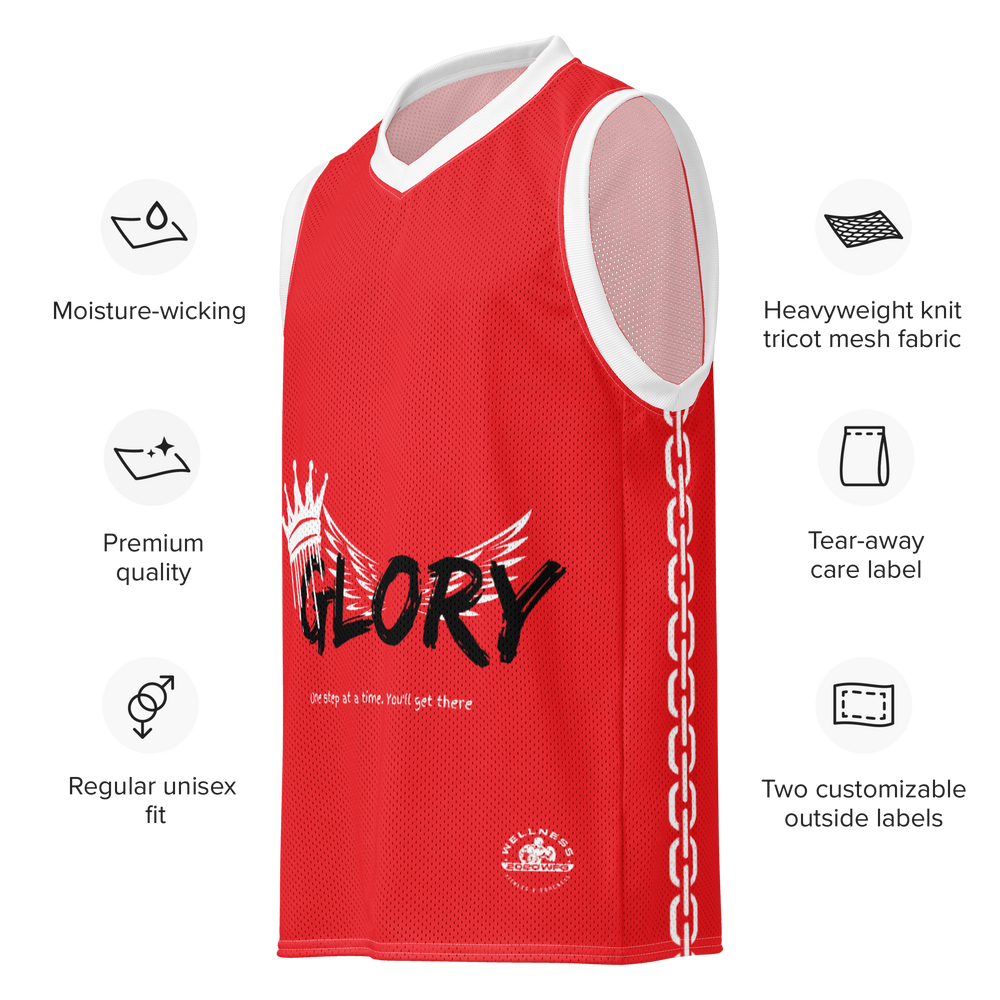 Premium Red basketball jersey