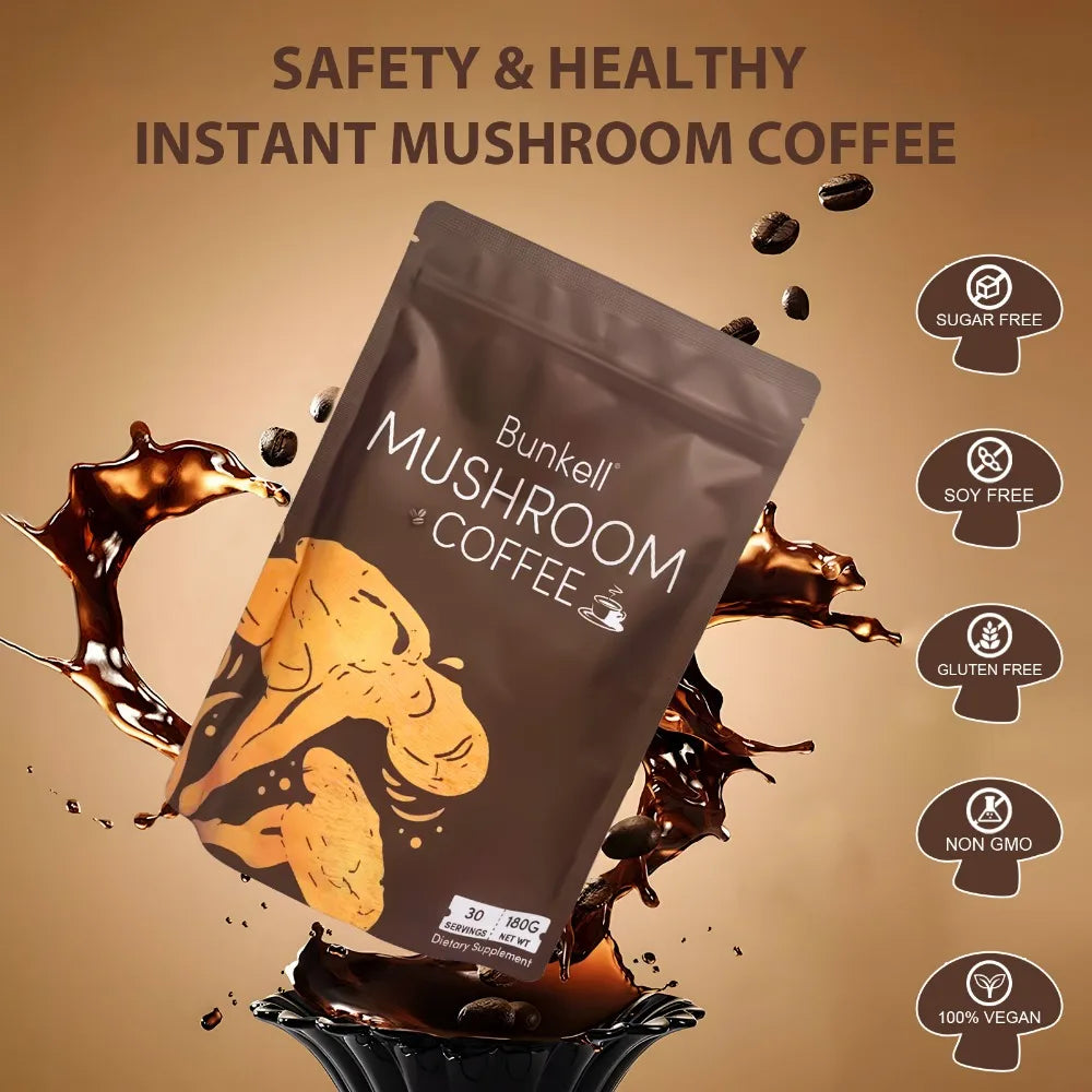 6-in-1 Organic Mushroom Powder – Brain, Gut & Energy Support | 180g