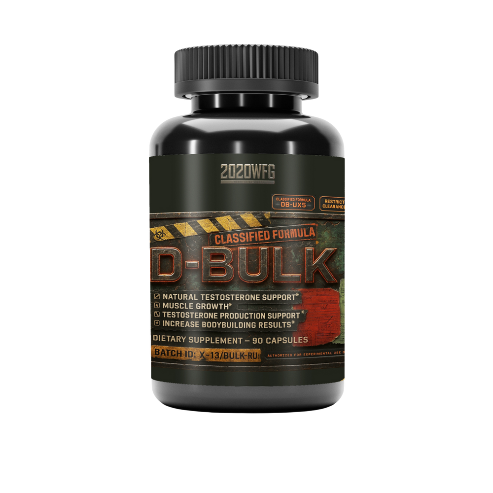 D-BULK: Anabolic Nutrient Partitioning Complex | 60 Servings – Magnesium, Horny Goat Weed & Natural Actives for Muscle Performance