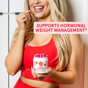 Peach Perfect Hormone Hero™ — Women’s Daily Hormone Balance Multivitamin with Myo-Inositol, D-Chiro Inositol, Omega-3, D3, Zinc & Magnesium | Supports Cycle, Mood, Hair & Skin | 120 Capsules