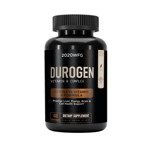 DUROGEN: Cellular Performance Complex | 60 Capsules – Activated B-Vitamins, CoQ10 & Mitochondrial Support for Recovery & Vitality