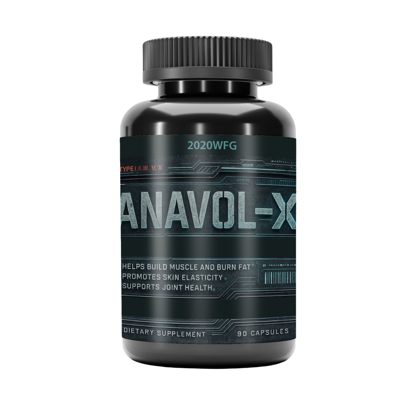 ANAVOL-X | Multi-Collagen Muscle, Fat & Joint Hybrid – 90 Capsules