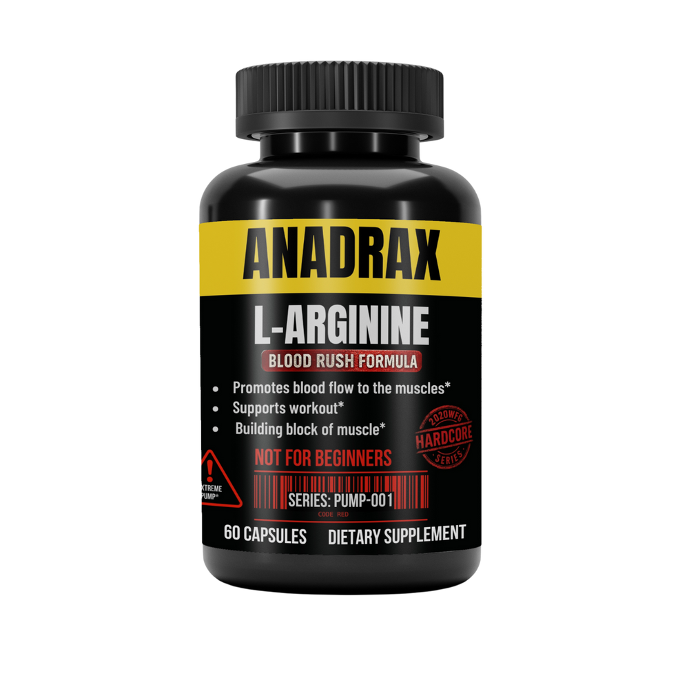 ANADRAX: Circulation Complex | 60 Capsules - L-Arginine, Niacin & Nitric Oxide Support for Active Lifestyles