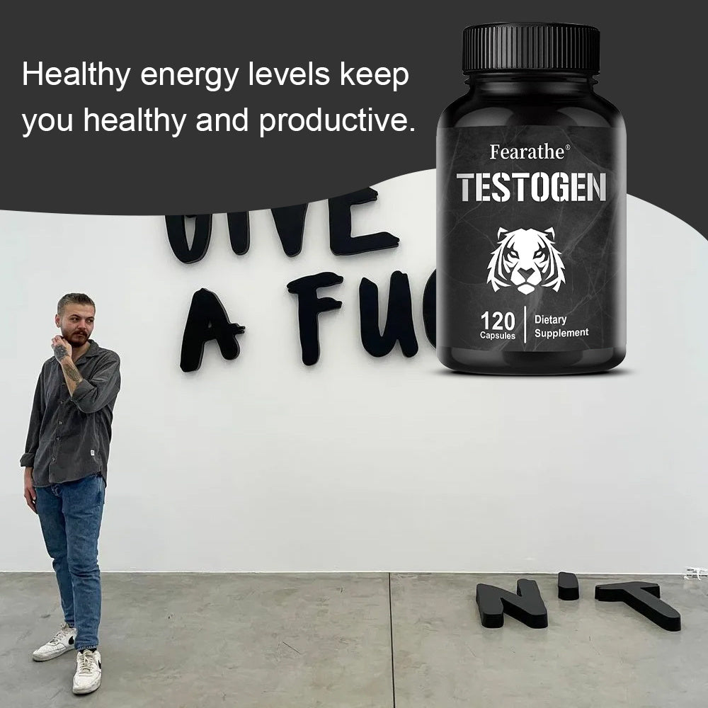 Testosterone Support for Men | D-Aspartic Acid & Ginseng Root Formula