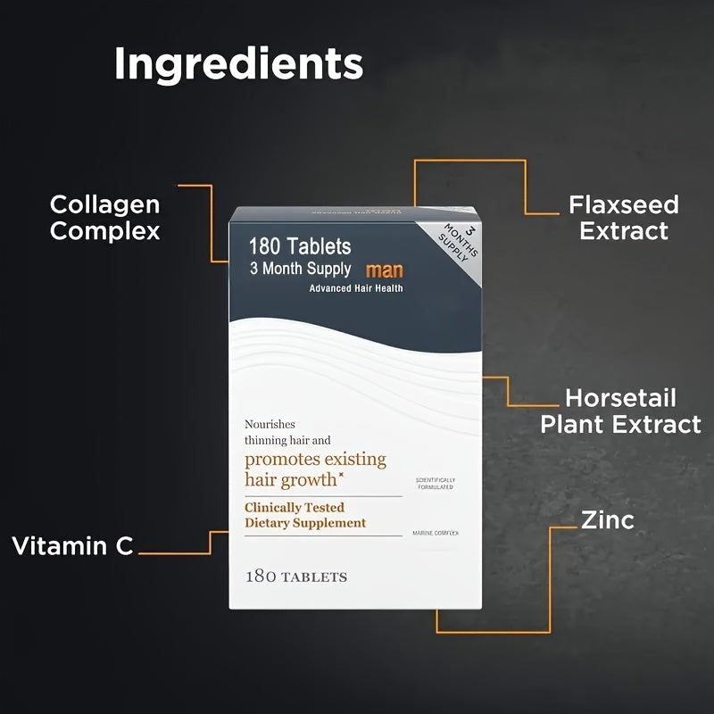 Supplement box with labeled ingredients on a dark background