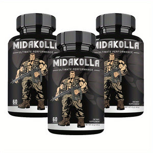 Testosterone Capsules for Men – Shilajit, Ashwagandha, Goat Weed, Tongkat Ali – Advanced Natural Vitality Formula – 60 Capsules