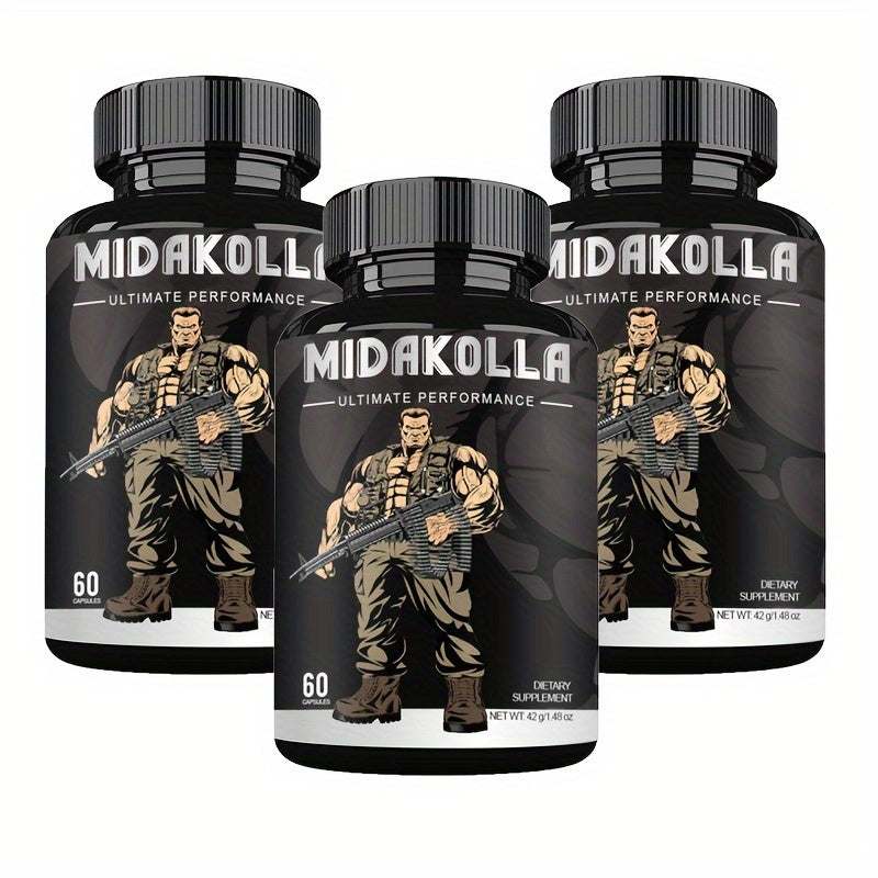 Testosterone Capsules for Men – Shilajit, Ashwagandha, Goat Weed, Tongkat Ali – Advanced Natural Vitality Formula – 60 Capsules