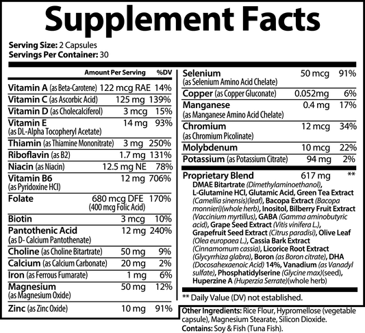 ADDERRAL: Vital Boost - Brain, Energy, and Multivitamin Complex