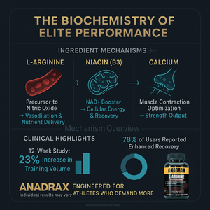 ANADRAX: Circulation Complex | 60 Capsules - L-Arginine, Niacin & Nitric Oxide Support for Active Lifestyles