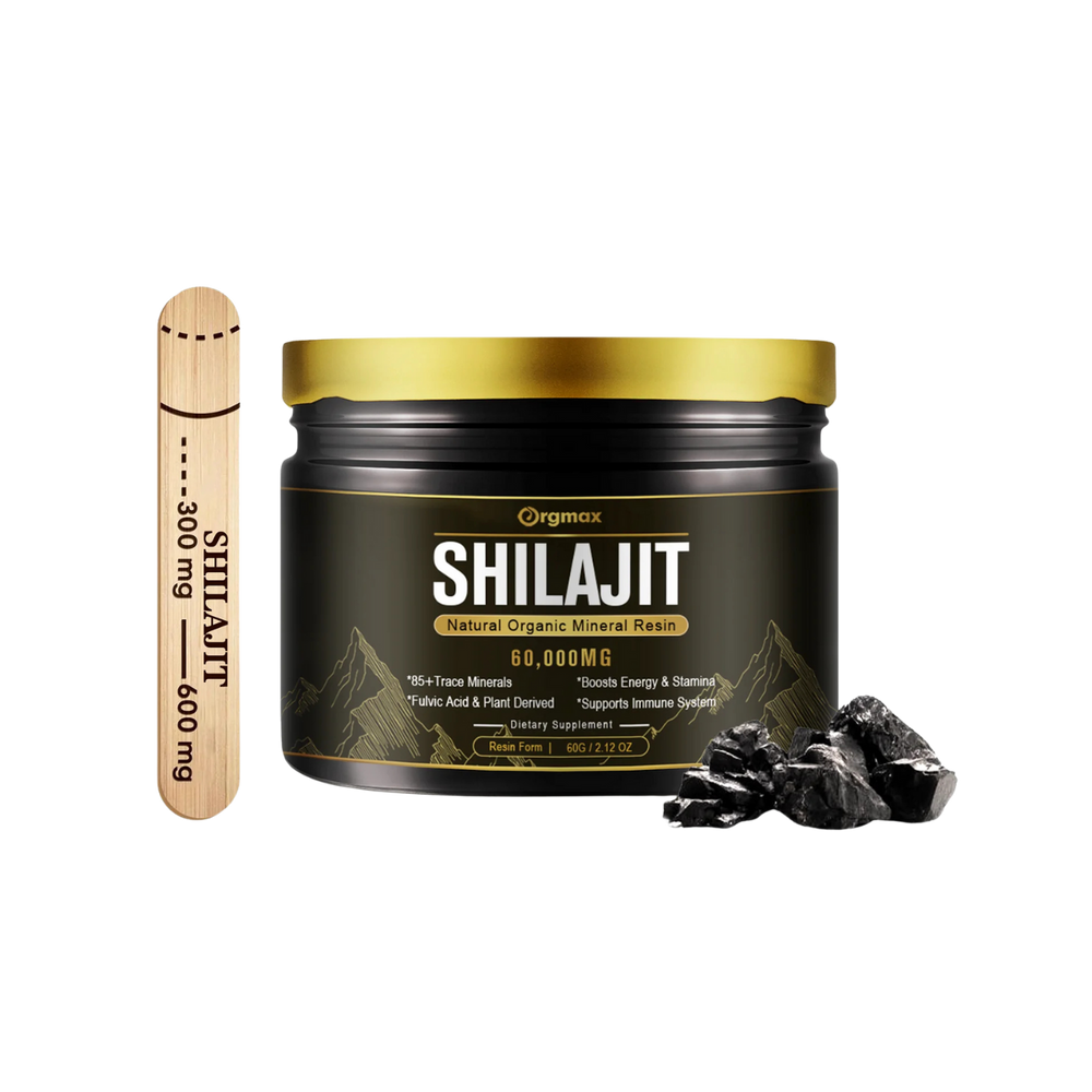 Gold Grade Himalayan Shilajit Resin | 85+ Trace Minerals + Fulvic Acid | Pure Strength & Energy Booster – 60g