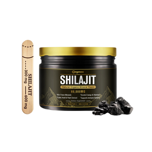 Gold Grade Himalayan Shilajit Resin | 85+ Trace Minerals + Fulvic Acid | Pure Strength & Energy Booster – 60g