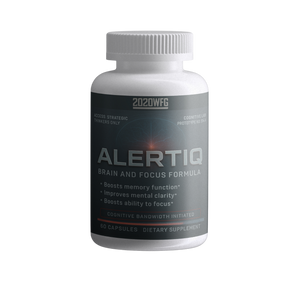 ALERTIQ: Cognitive Support | 60 Capsules – Focus Complex with L-Theanine, Bacopa & Natural Energy