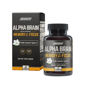 ONNIT Alpha Brain Nootropic Brain Supplement for Men & Women | Memory, Mental Clarity & Cognitive Improvement | Focus Capsules with L-Theanine, Vitamin B6 & Phosphatidylserine (90 Count)