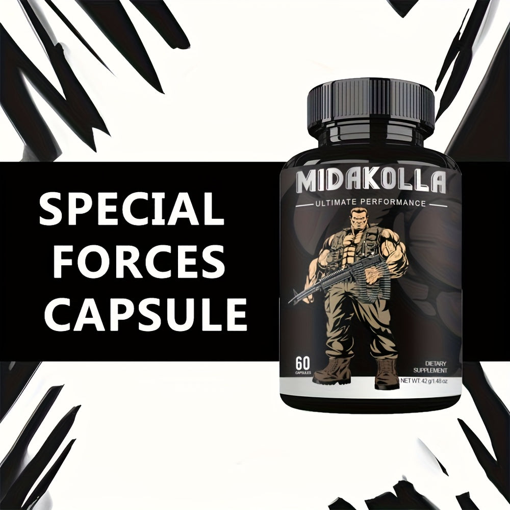 Testosterone Capsules for Men – Shilajit, Ashwagandha, Goat Weed, Tongkat Ali – Advanced Natural Vitality Formula – 60 Capsules