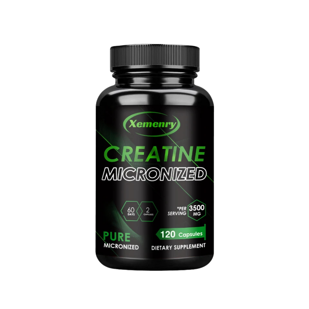 Creatine Monohydrate Capsules – Strength, Power, & Muscle Volume | 120ct