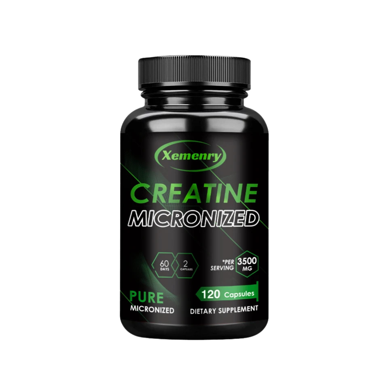 Creatine Monohydrate Capsules – Strength, Power, & Muscle Volume | 120ct