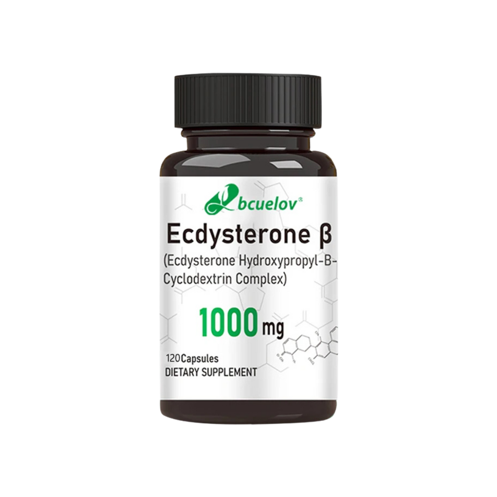 Ecdysterone Supplement – Daily Strength Enhancer, Muscle Mass Builder & Fat Metabolizer – 120 Capsules