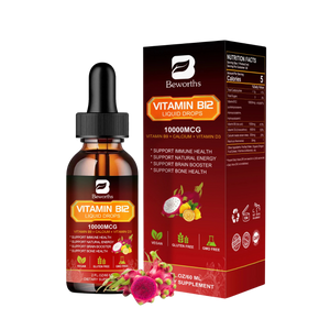 Liquid B12 + D3 Complex | Sublingual Vitamin Drops for Energy, Brain & Immune Health – 60ml