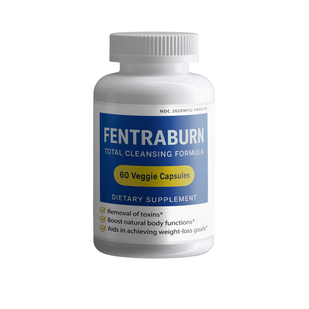 FENTRABURN: Metabolic Cleanse Support | 60 Capsules – Psyllium Husk, Probiotics & Botanical Blend for Appetite Management