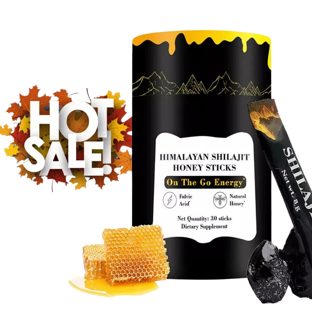 Shilajit Honey Sticks – Himalayan Energy, Focus & Strength | 30ct