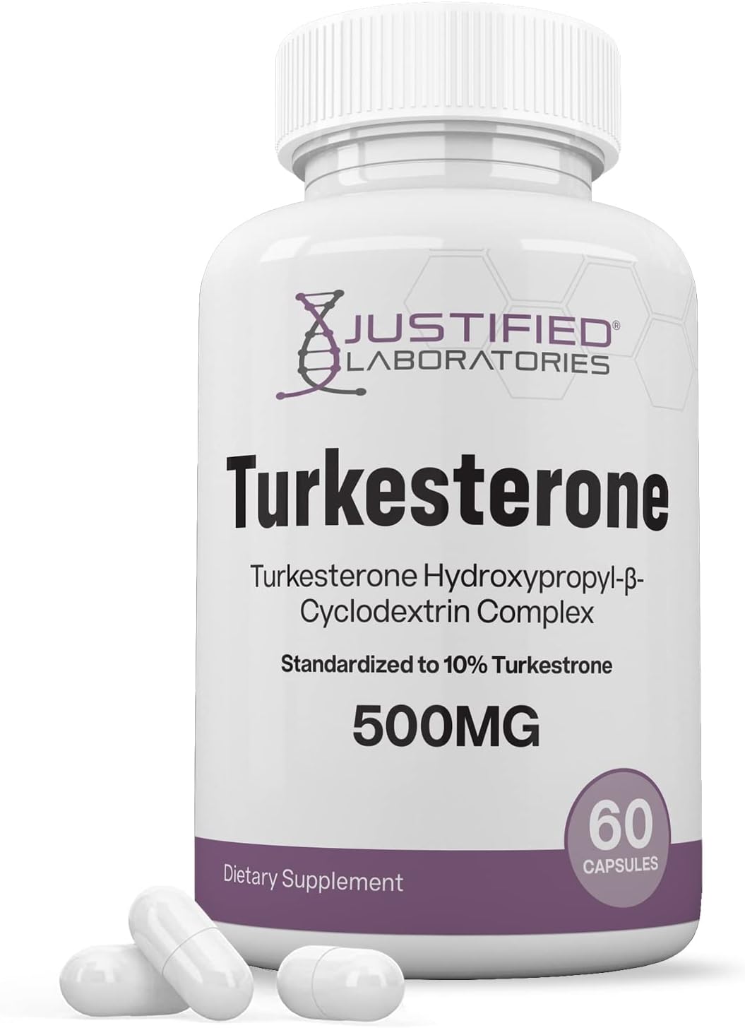 Free Justified Laboratories Turkesterone 500mg 10% Standardized Naturally Increase Stamina Endurance Strength 60 Capsules - 2020WFG