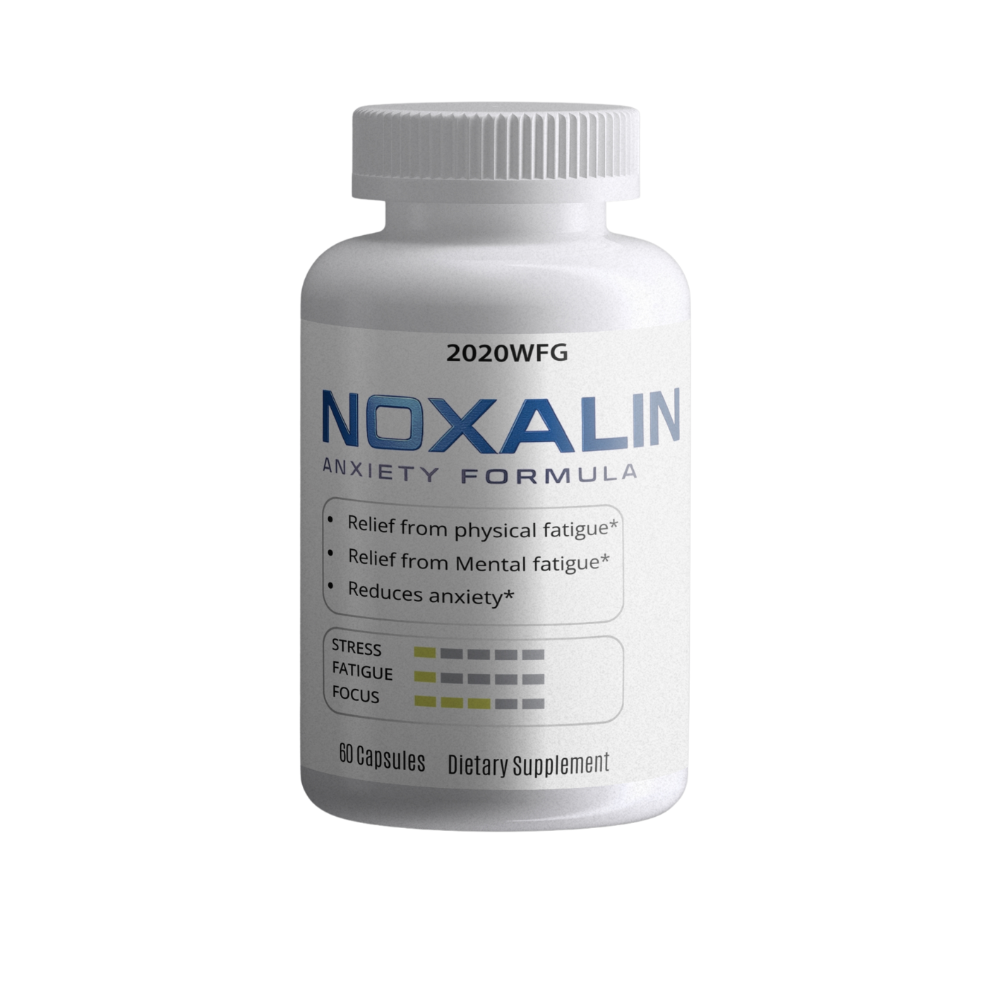 NOXALIN: Stress & Cognitive Support | 60 Capsules – L-Theanine, GABA & B-Complex for Calm Mental Clarity