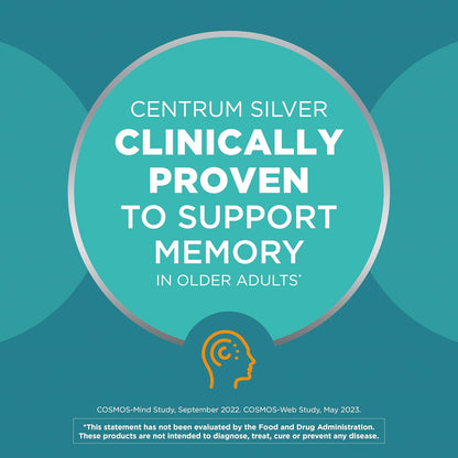 Centrum Silver Women's Multivitamin for Women 50 Plus, Multivitamin/Multimineral Supplement with Vitamin D3, B Vitamins, Non-GMO Ingredients, Supports Memory and Cognition in Older Adults - 200 Ct