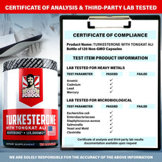Turkesterone 15,000mg [Max Potency] + BioPerine® for High Absorption Supplement with Tongkat Ali - Increase Lean Muscle Growth & Recovery, Drive & Stamina - USA Made & Non GMO - 120 V Capsules - 2020WFG