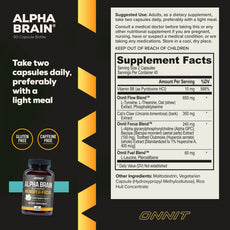 ONNIT Alpha Brain Nootropic Brain Supplement for Men & Women | Memory, Mental Clarity & Cognitive Improvement | Focus Capsules with L-Theanine, Vitamin B6 & Phosphatidylserine (90 Count) - 2020WFG