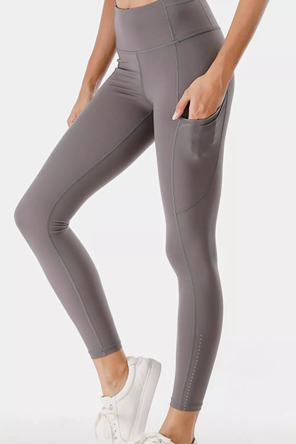 Full Size High-Waisted Active Leggings with Pockets Plus Size
