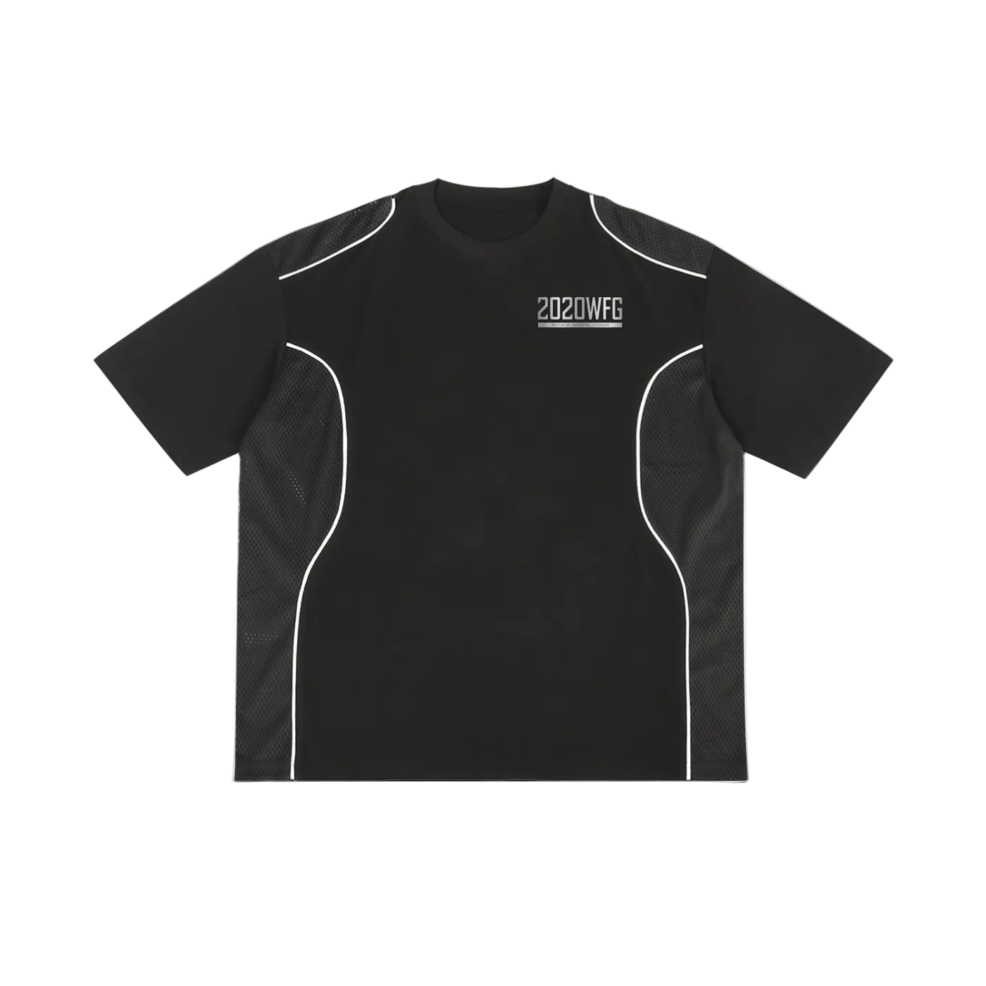 RIPGANG x 2020WFG: Contrast Piped Panel Tee | 240gsm Retro Sport Fit