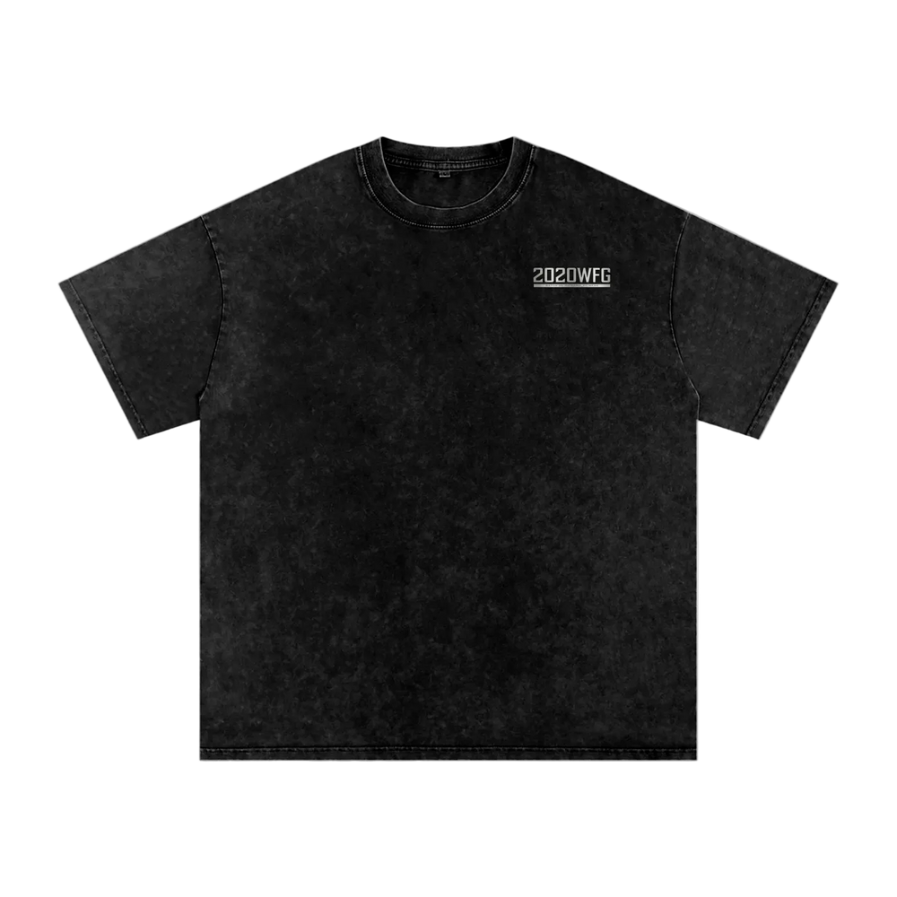 RIPGANG x 2020WFG: Snow Wash Heavyweight Pump Cover | Oversized Streetwear Tee