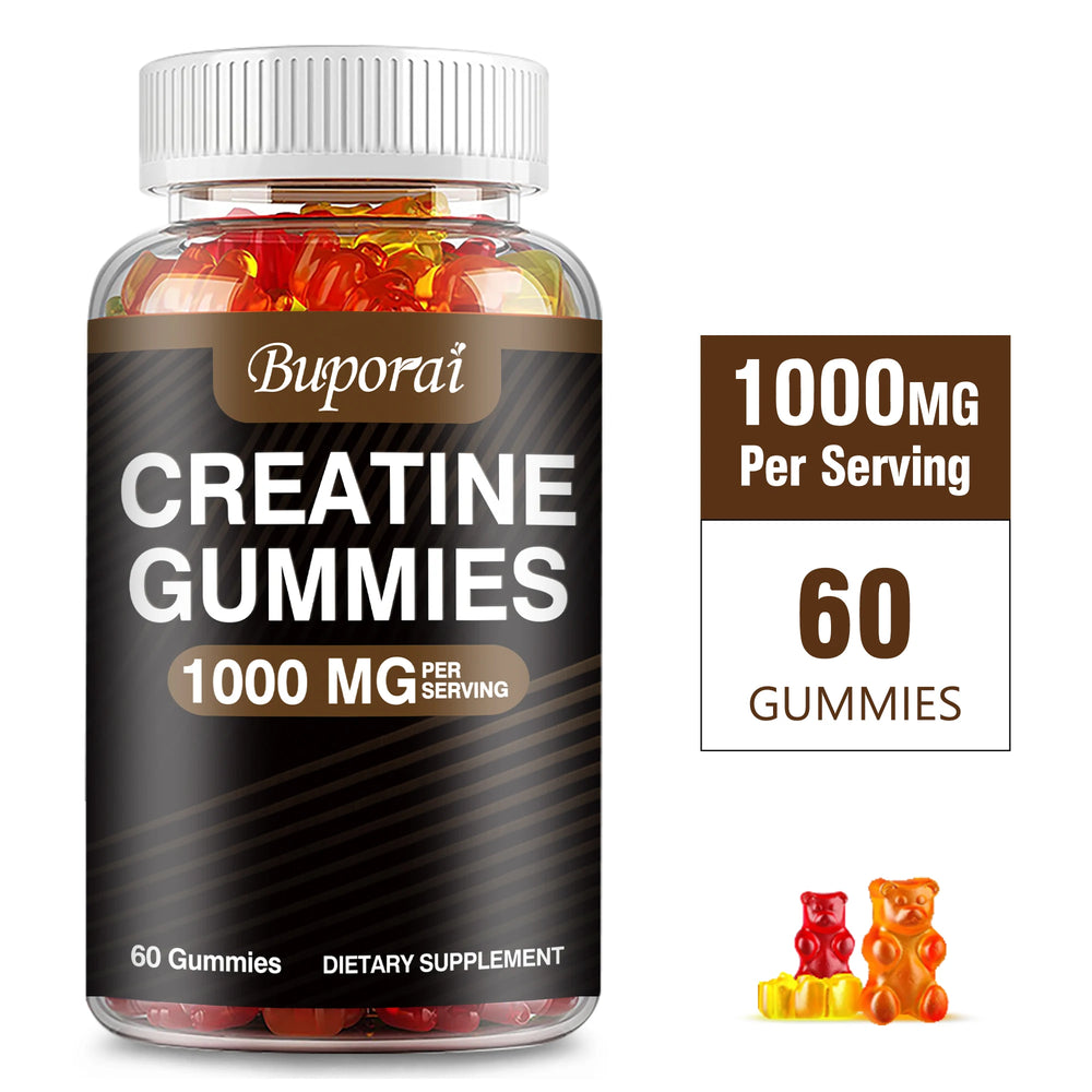 Creatine Monohydrate Gummies – Strength, Focus & Muscle Gains | 60ct