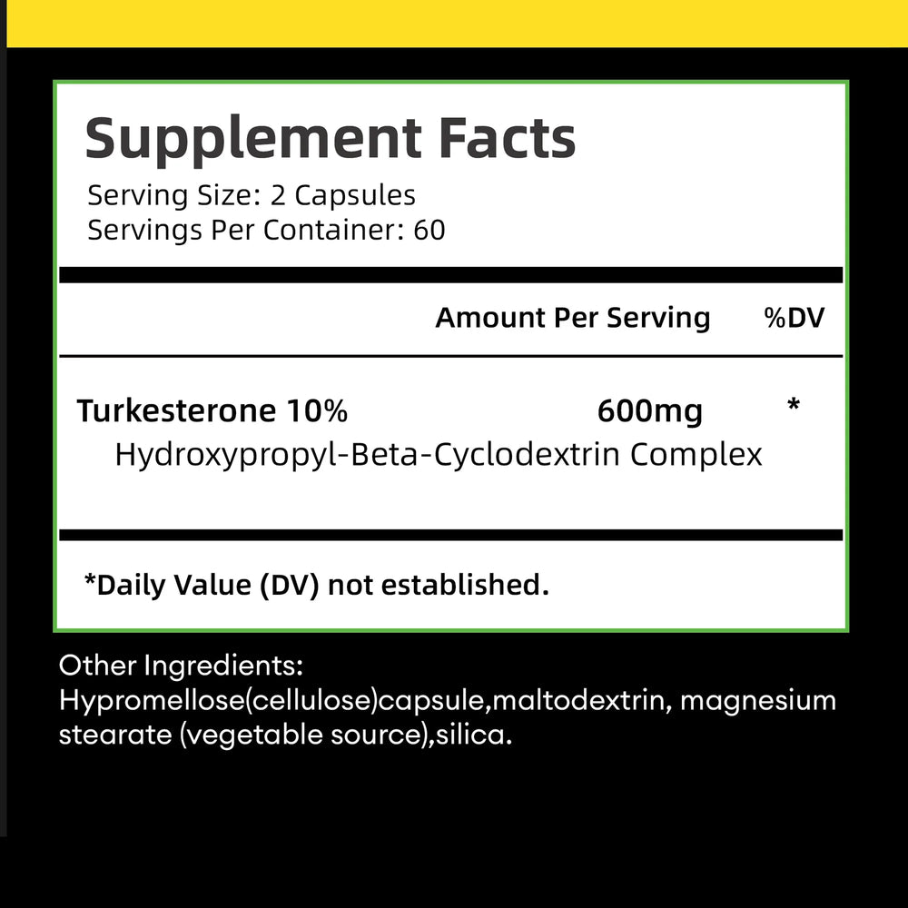 TURKESTERONE XT – Peak Performance Muscle Builder | 120 Capsules