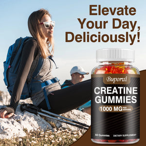 Creatine Monohydrate Gummies – Strength, Focus & Muscle Gains | 60ct