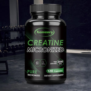 Creatine Monohydrate Capsules – Strength, Power, & Muscle Volume | 120ct