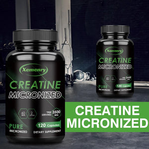 Creatine Monohydrate Capsules – Strength, Power, & Muscle Volume | 120ct