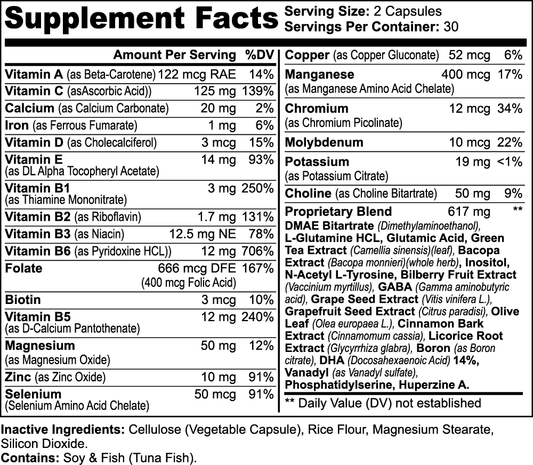 ADDERRAL Vital Boost - Brain, Energy, and Multivitamin Complex - 2020WFG