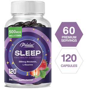 Sleep Aid Capsules – 120ct | Natural Sleep Support, Stress Relief, and Deep Recovery