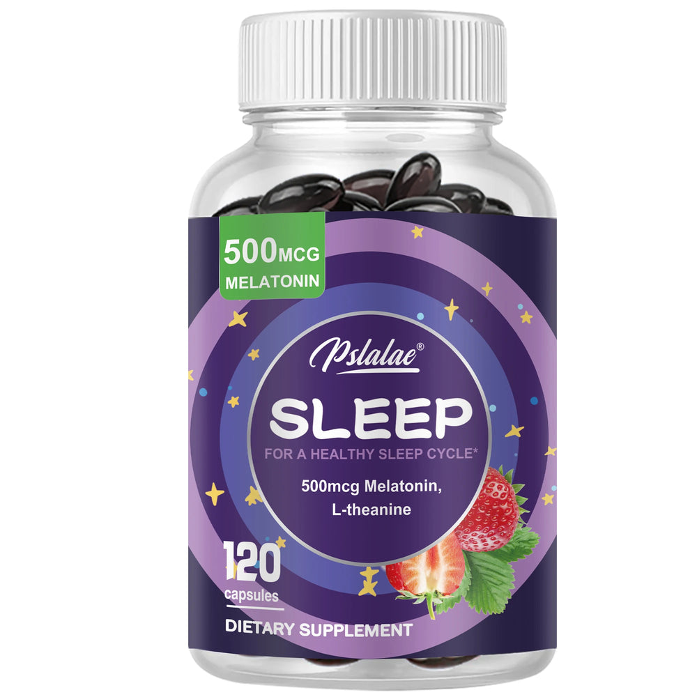 Sleep Aid Capsules – 120ct | Natural Sleep Support, Stress Relief, and Deep Recovery