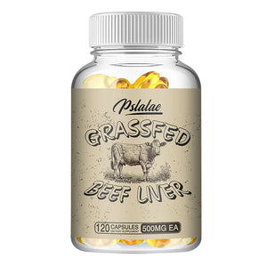 Grass-Fed Beef Liver Capsules | Whole-Food Organ Support for Energy, Digestion & Detox – 120 Capsules | High in B12, Iron, CoQ10 | USA Made