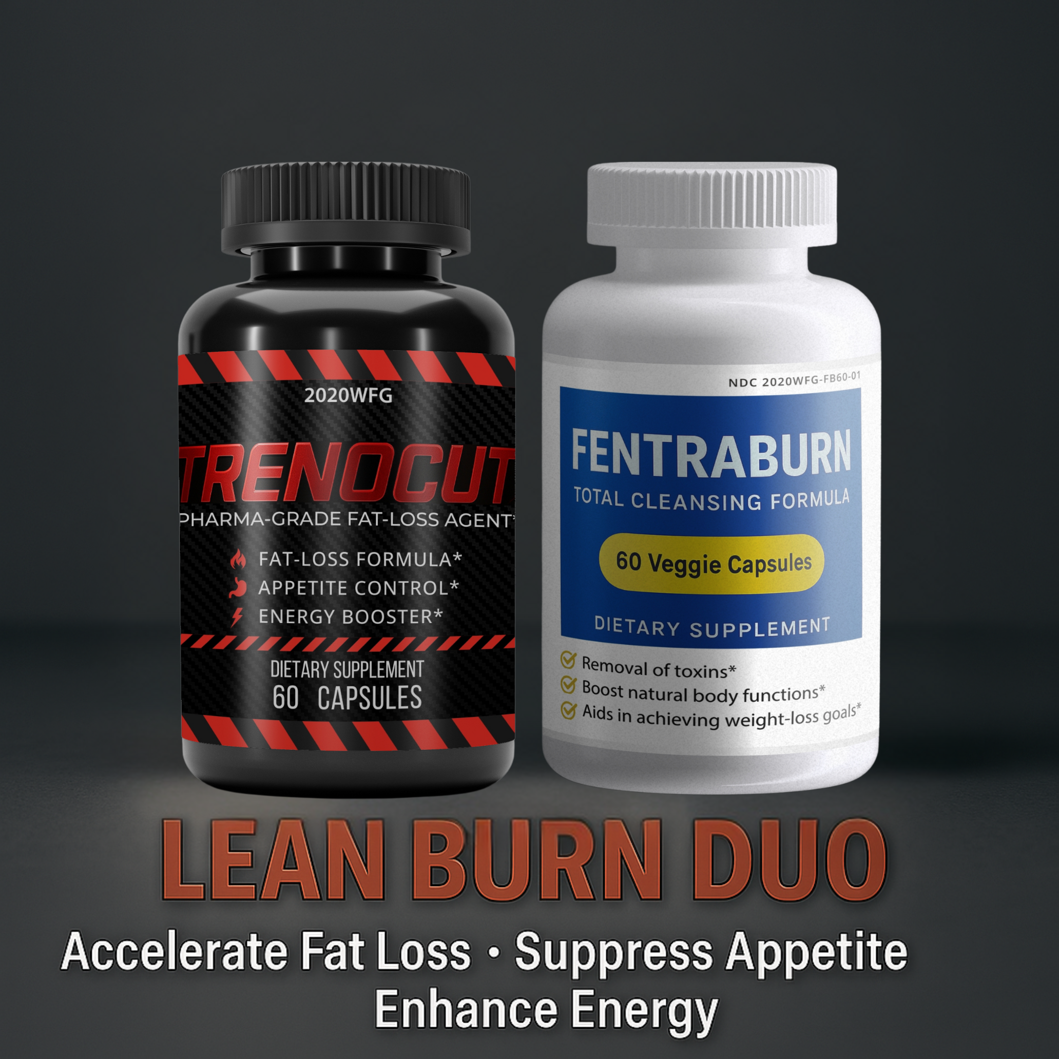 Lean Burn Duo | Fat Burner & Detox Cycle – TRENOCUT + FentraBurn