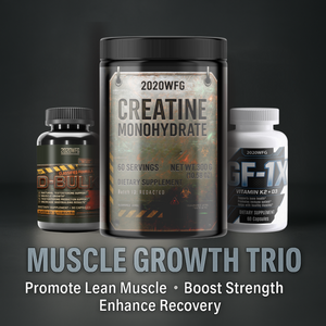 Muscle Growth Cycle Trio – Bodybuilding Supplement Stack for Lean Mass | D-BULK + Creatine + IGF-1X