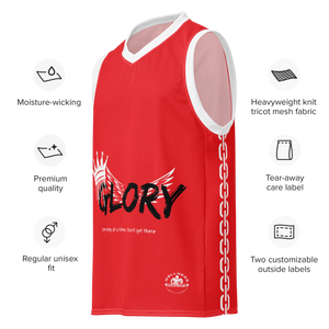 Premium Red basketball jersey