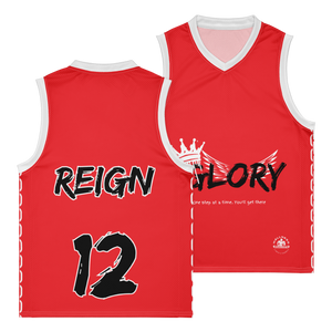 Premium Red basketball jersey