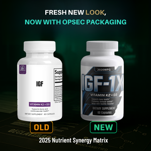 IGF‑1X: Bone-Density Dominator | D3 + K2 Formula for Strength, Immunity & Muscle Integrity