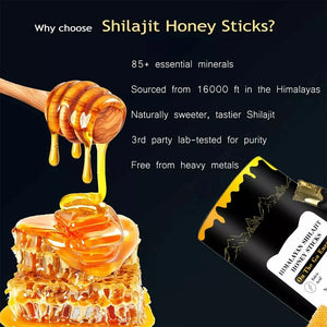 Shilajit Honey Sticks – Himalayan Energy, Focus & Strength | 30ct
