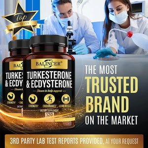 Turkish Licorice Extract with Turkesterone & Ecdysterone – 120 Capsules Energy + Muscle Growth + Performance + Endurance Support