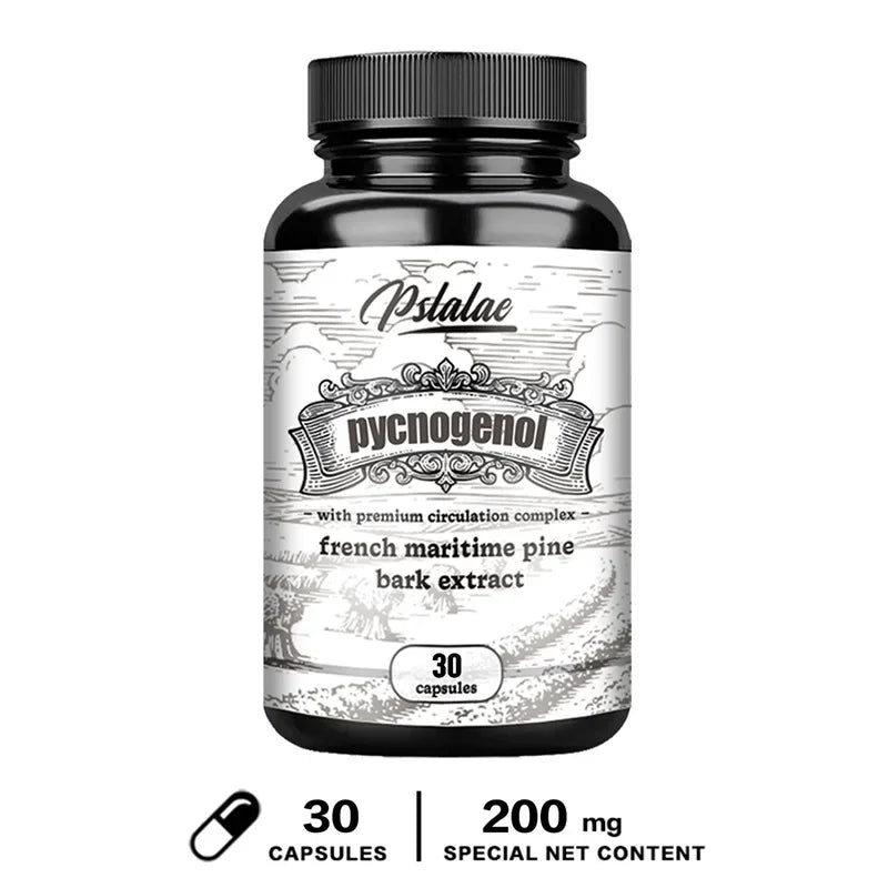 French Maritime Pine Bark Extract – Blood Circulation, Nitric Oxide & Antioxidant Support –  Capsules | Non-GMO + Vegetarian